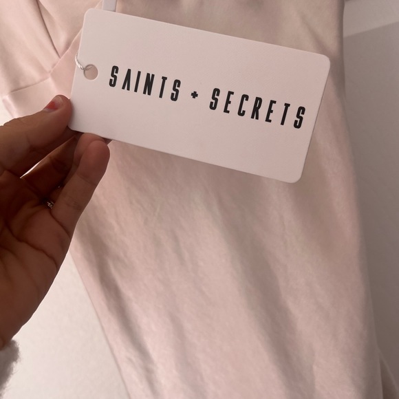 Saints and Secrets Champagn satin midi (new with tags) - Picture 4 of 6